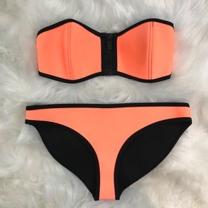 TRIANGL Neon Orange/Coral 2 Piece Bikini